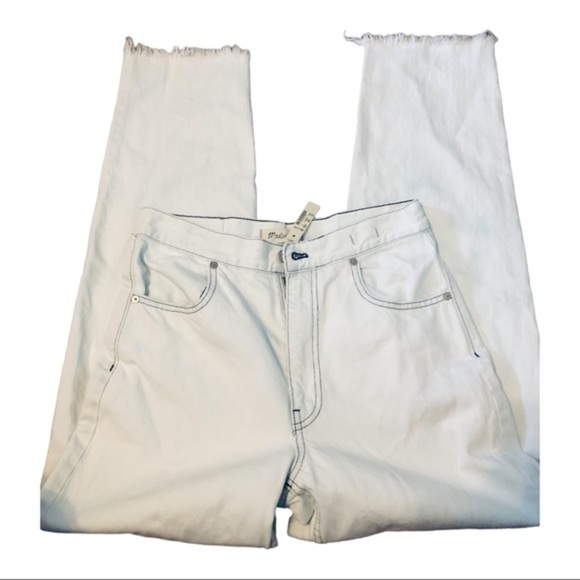 Madewell Y2K stone washed light blue frayed distressed women’s jeans size 27 new - Picture 1 of 8